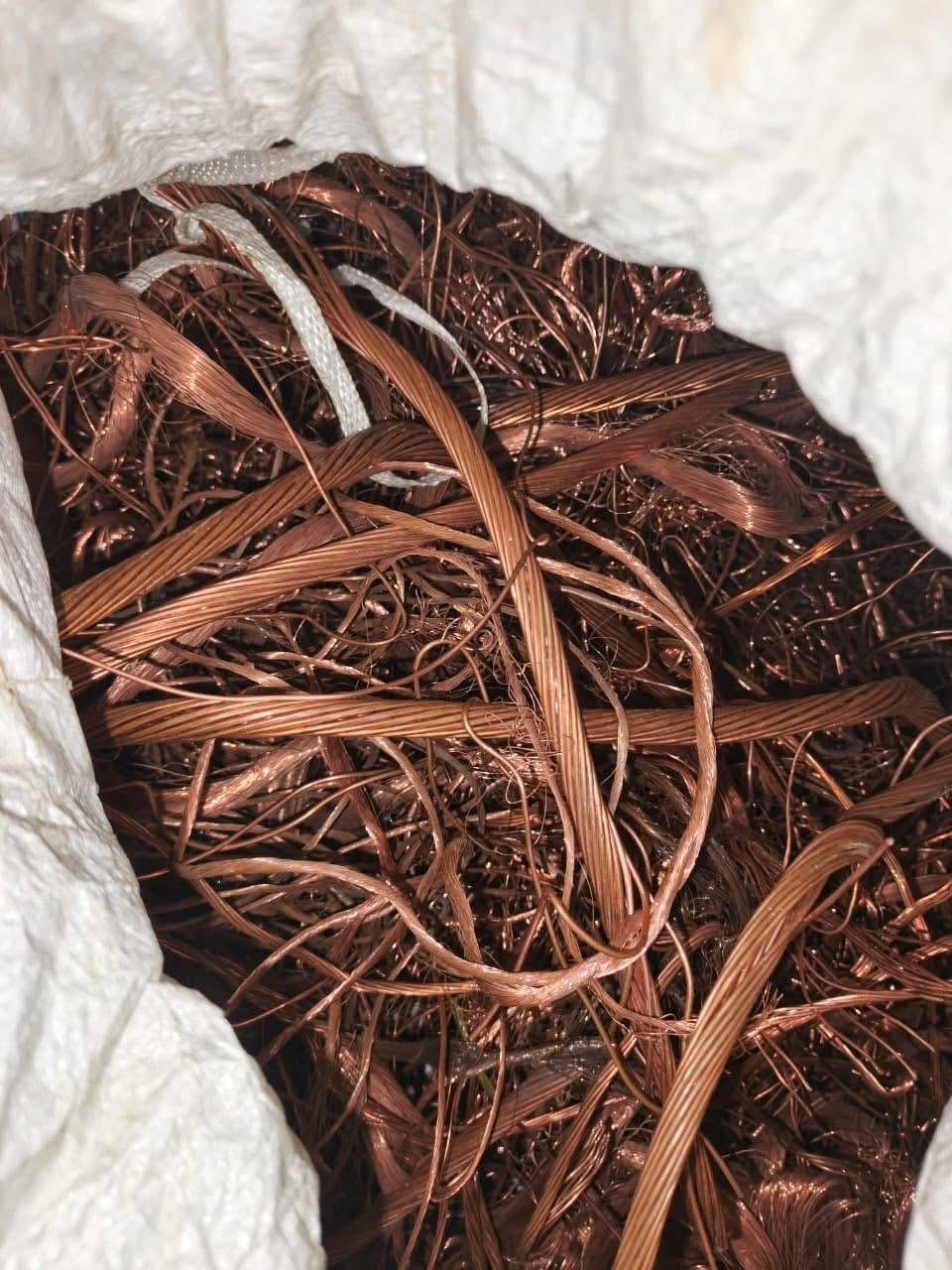 Bulk bag of copper wire scrap