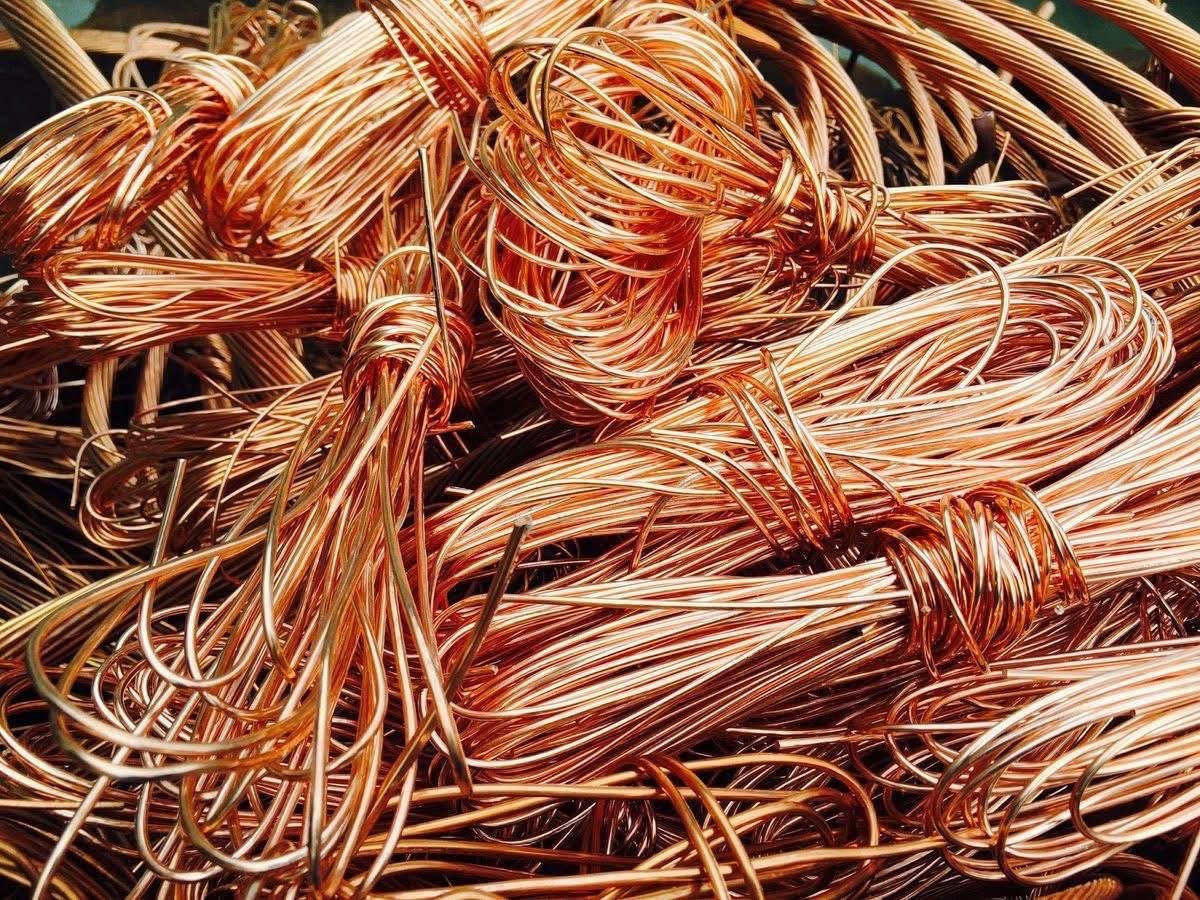 Bundled bare-bright copper wire scrap